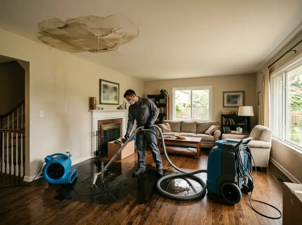 attic-pipe-burst-ceiling-drip-008 — frequently asked questions, Water Damage Restoration & Carpet Care in North Plainfield,…